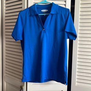 Royal blue golf shirt